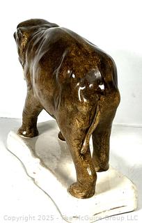 19th Century Porcelain Staffordshire Elephant Statue