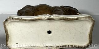 19th Century Porcelain Staffordshire Elephant Statue