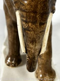 19th Century Porcelain Staffordshire Elephant Statue