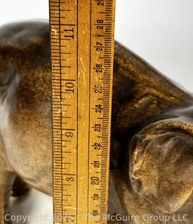 19th Century Porcelain Staffordshire Elephant Statue