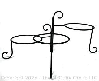 Three (3) Tier Metal Swivel Plate Stand 