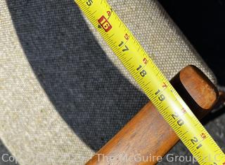 Set of Three (3) Mid Century Danish Modern Teak Dining Chairs by Scandinavia Woodworks. One with Damage on Arm as Shown. 