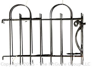 Three (3) Iron Garden Fence Panels. 24 x 32"