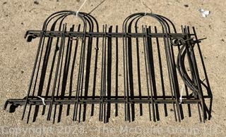 Three (3) Iron Garden Fence Panels. 24 x 32"