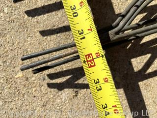 Three (3) Iron Garden Fence Panels. 24 x 32"