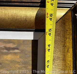 Framed Reproduction Titled, "The Carpet Seller" . 35 x 47"