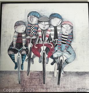 Framed Under Glass Poster of Tour of France by Graciela Rodo Boulanger