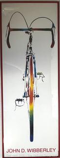 Framed Under Glass Poster of Road Bike Cycle Print by John D. Wibberley 