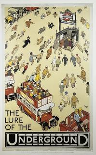 Framed Under Glass Poster The Lure of the Underground