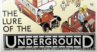 Framed Under Glass Poster The Lure of the Underground