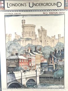 Framed Under Glass Poster London's Underground to Windsor Castle