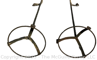 Two (2) Iron Garden Plant Stands