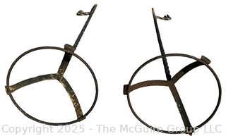 Two (2) Iron Garden Plant Stands