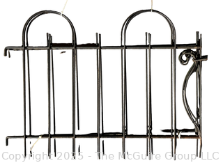 Three (3) Iron Garden Fence Panels. 24 x 32"