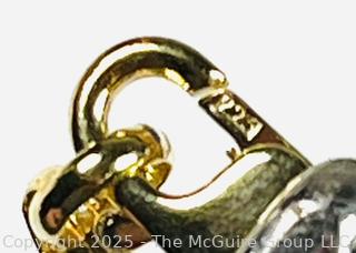 925 Silver Gold Tone Link Bracelet