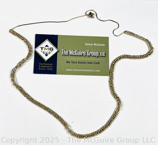 Sterling Silver Vermeil Pull Tie Necklace

