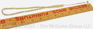 Sterling Silver Vermeil Pull Tie Necklace
