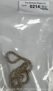 Sterling Silver Vermeil Pull Tie Necklace
