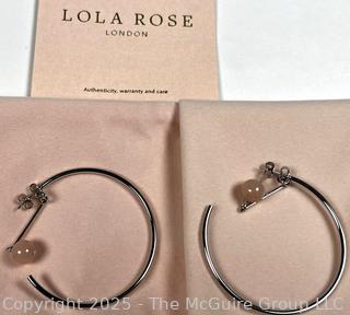 Lola Rose Ball Drop Hoop Earrings 