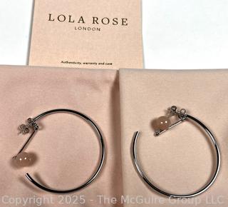 Lola Rose Ball Drop Hoop Earrings 