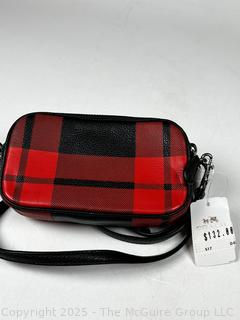 Coach Mount Plaid Crossbody Handbag, New With Tag.