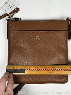 Brown Coach Crossgrain Leather Kitt Crossbody Handbag, New With Tags