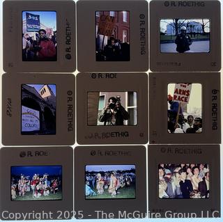Grouping of Slide Negatives Including Protesters