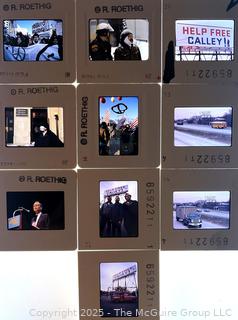 Grouping of 1970's Slide Negatives. Protests