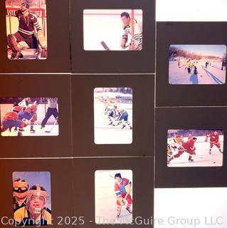 Grouping of Mid 20th C Slide Negatives. Ice Hockey