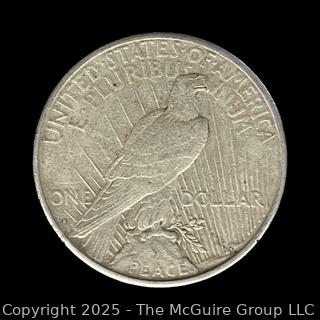 1922 Peace Silver Dollar Coin
