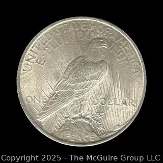 1922 Peace Silver Dollar Coin