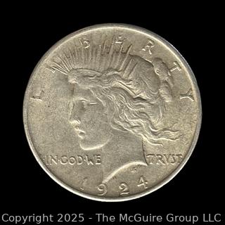 1924 Peace Silver Dollar Coin