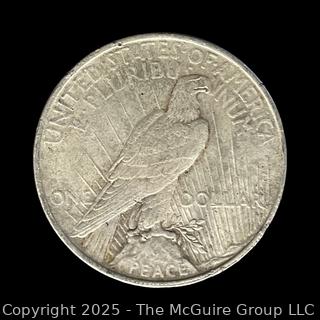 1922 Peace Silver Dollar Coin