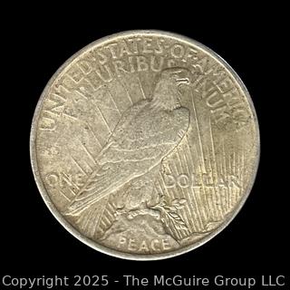 1923 Peace Silver Dollar Coin