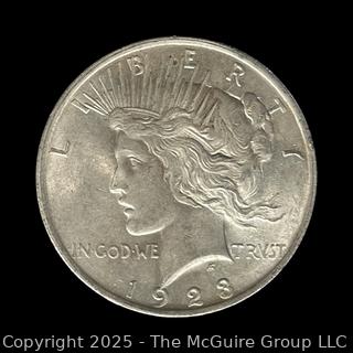 1923 Peace Dollar Silver Coin
