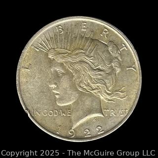 1922 Peace Silver Dollar Coin