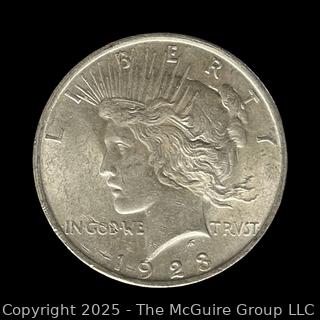 1923 Peace Silver Dollar Coin