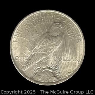 1923 Peace Silver Dollar Coin