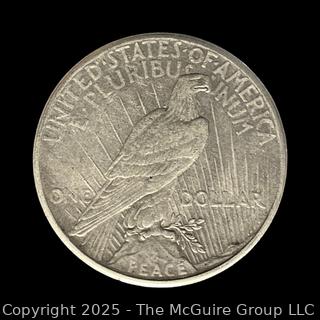 1927 Peace Silver Dollar Coin