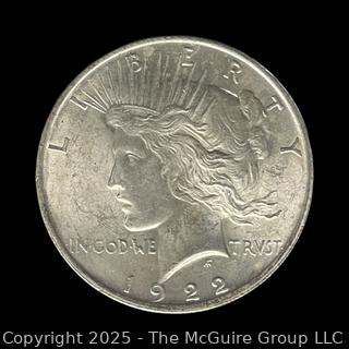 1922 Peace Silver Dollar Coin