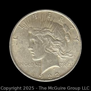 1922 Peace Silver Dollar Coin