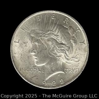 1922 Peace Silver Dollar Coin
