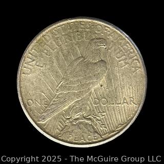 1922 Peace Silver Dollar Coin