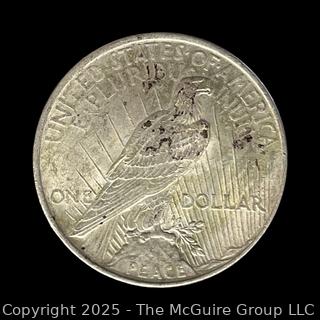 1922 Peace Silver Dollar Coin