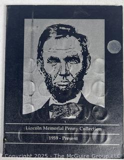 Lincoln Memorial Copper Penny Collection 1959-1982