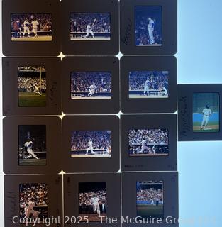 Grouping of Slide Negatives. Yankees vs Dodgers Baseball