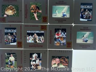 Grouping of 30+ Yankees-Dodgers World Series Slide Negatives. 