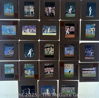 Grouping of 30+ Yankees-Dodgers World Series Slide Negatives. 