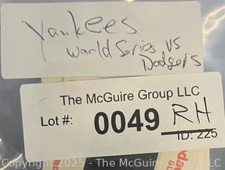 Grouping of 30+ Yankees-Dodgers World Series Slide Negatives. 