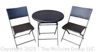 Three (3) Pieces Folding Garden Patio Dining Set